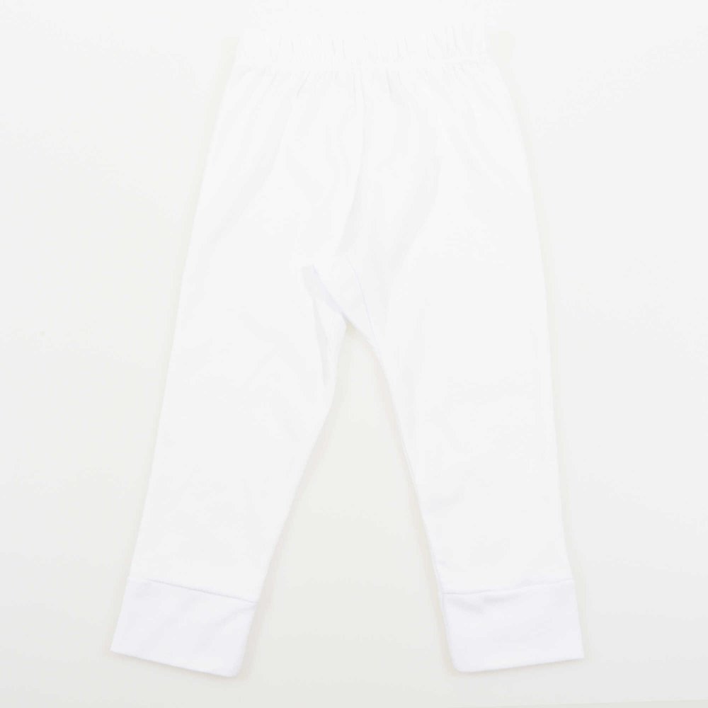 Plain white home pants liloo