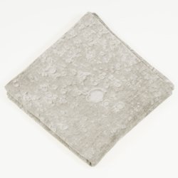 Mat with two gray faces with bubble pattern